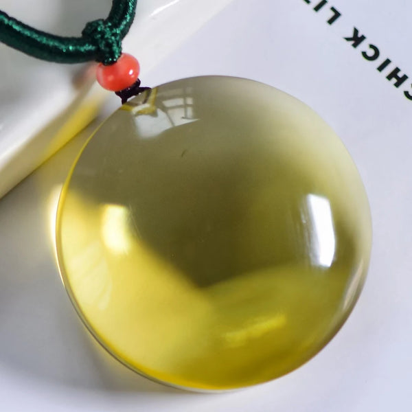 Yellow Citrine Quartz Pendant-ToShay.org