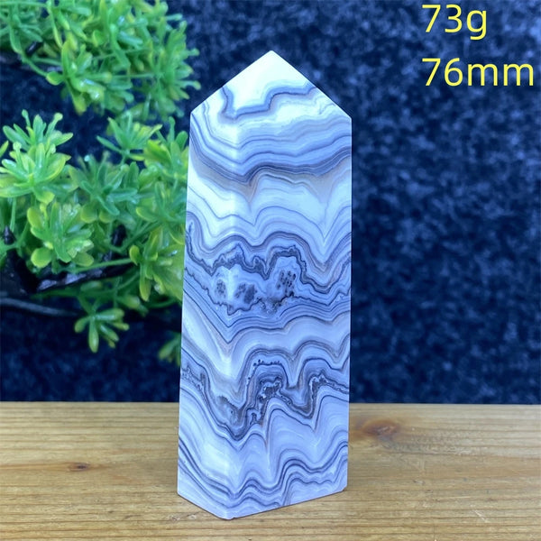 Blue Striped Agate Tower-ToShay.org