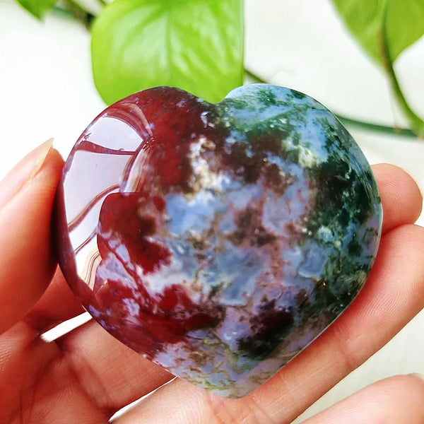 Green Moss Agate Heart-ToShay.org