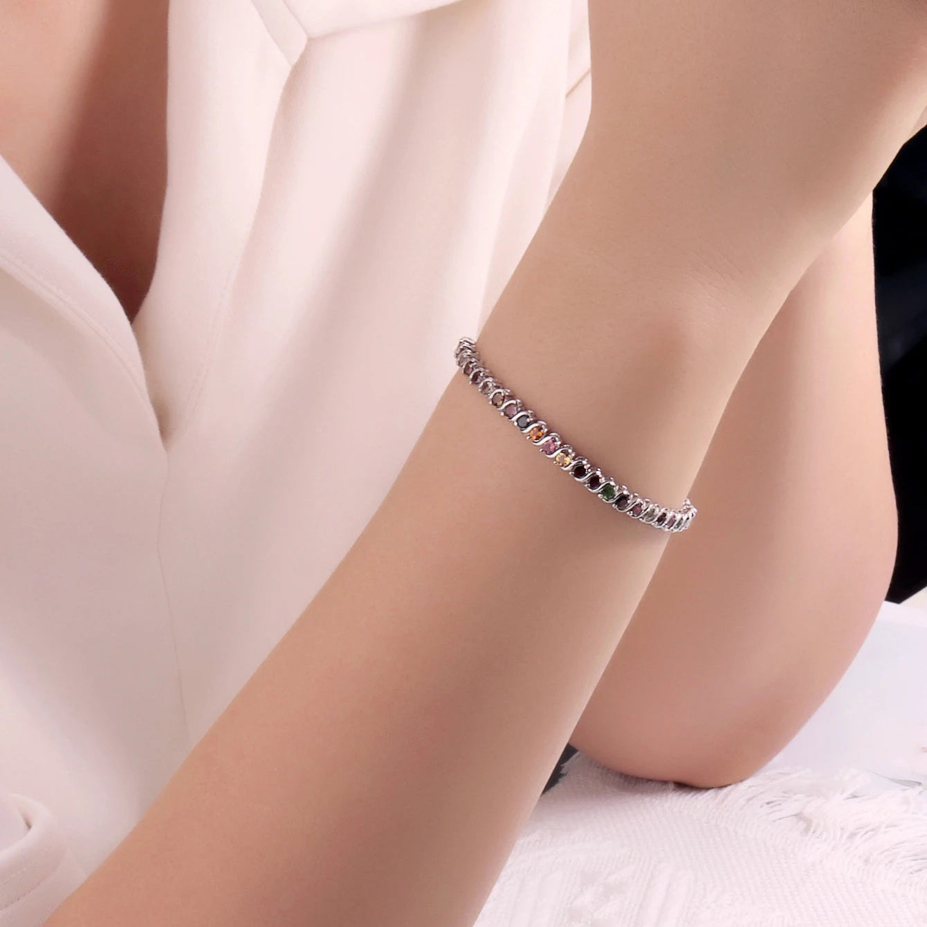 Mixed Tourmaline Bracelet-ToShay.org