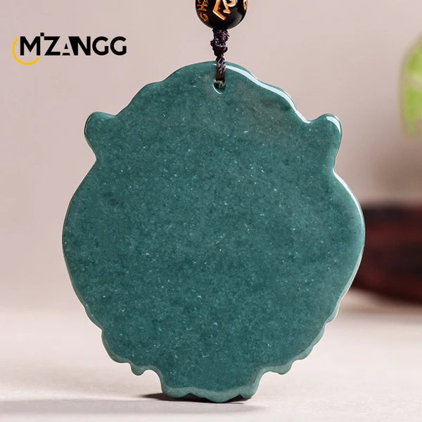 Green Jade Lion Head Pendant-ToShay.org