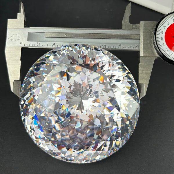 Clear Faceted Cubic Zircon-ToShay.org