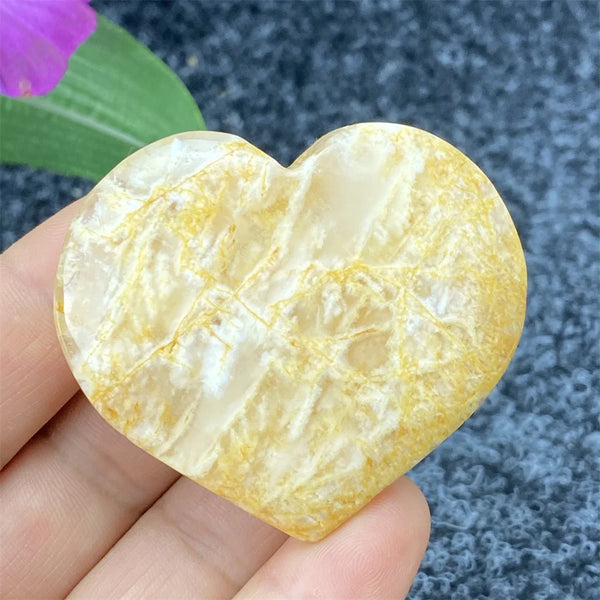Yellow Ghost Crystal Heart-ToShay.org