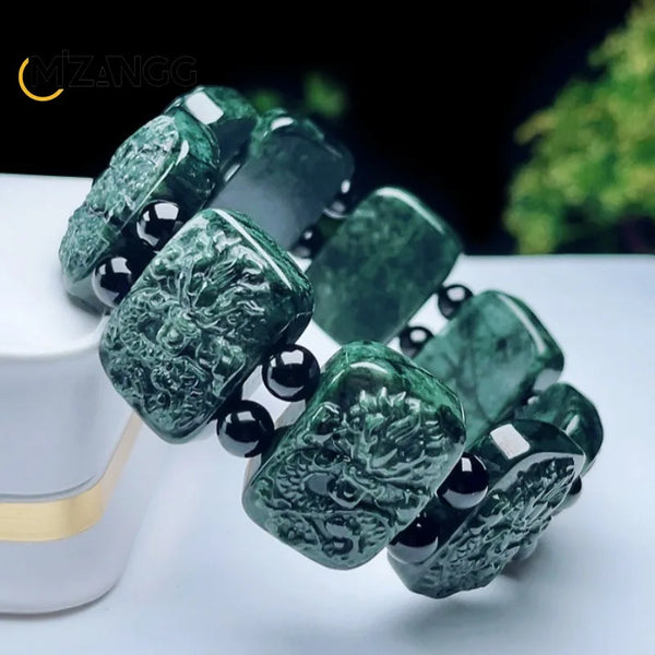 Green Jade Dragon Bracelet-ToShay.org