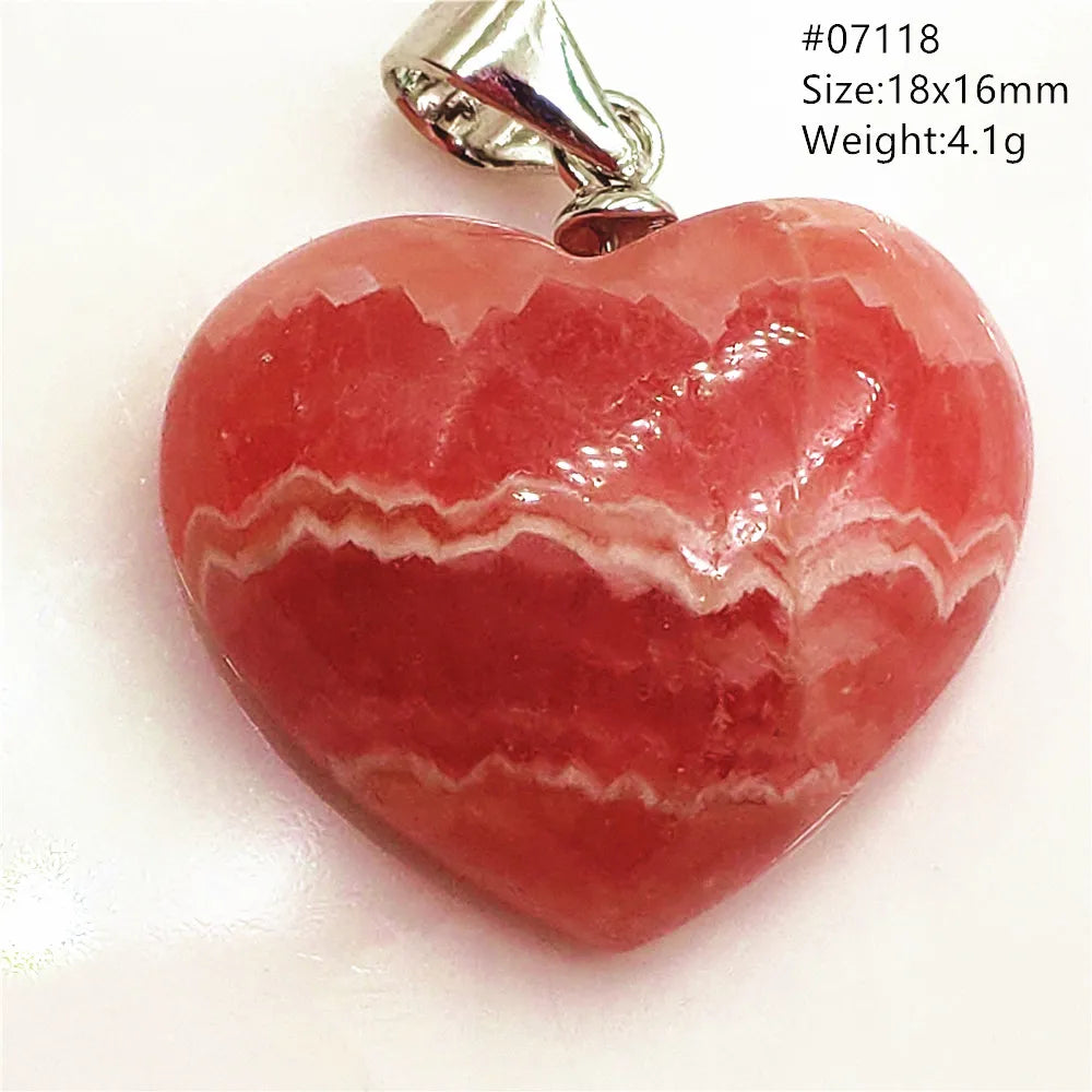 Red Rhodochrosite Pendant-ToShay.org