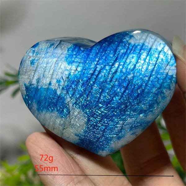 Blue Flash Moonstone Heart-ToShay.org