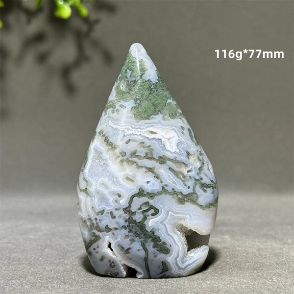 Green Aquatic Agate Torch-ToShay.org