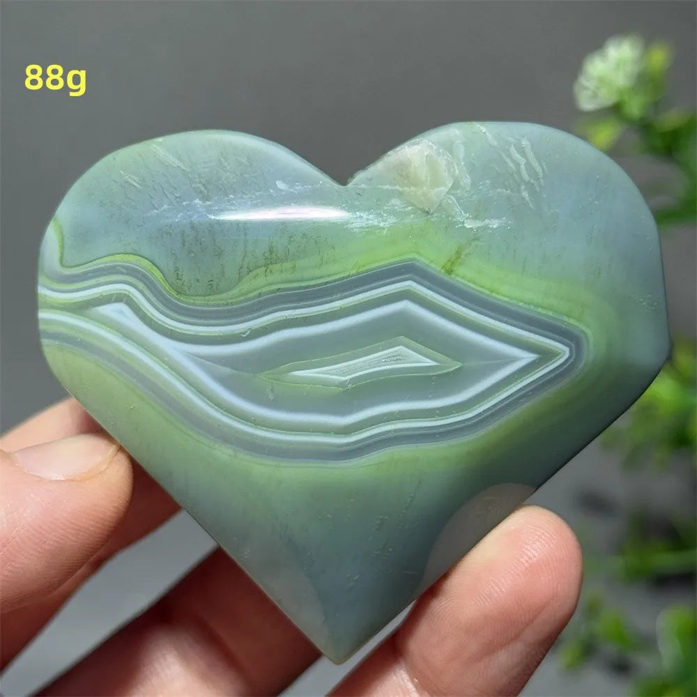 Green Agate Heart-ToShay.org