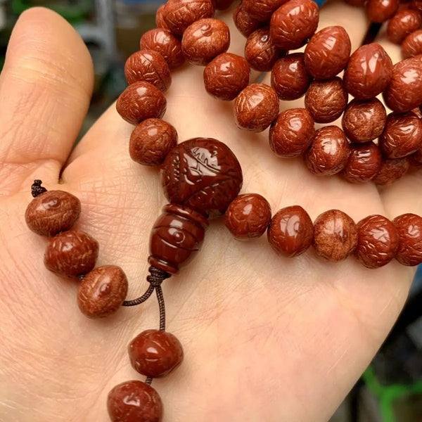 Wood Bodhi Beads Mala-ToShay.org