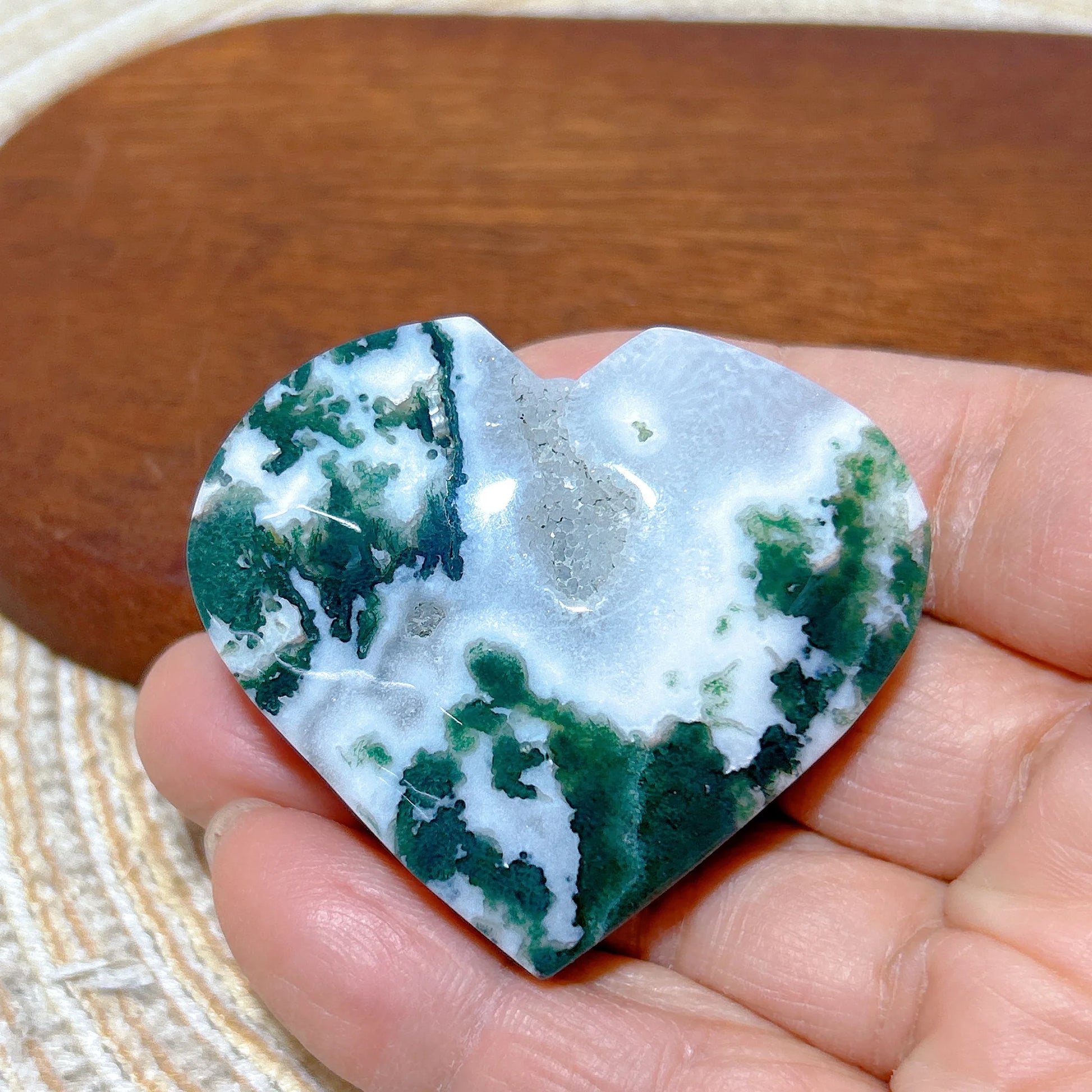 Green Moss Agate Heart-ToShay.org