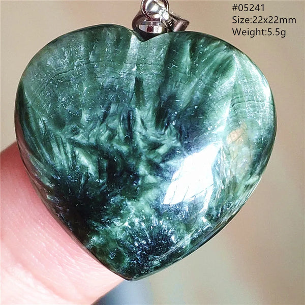 Green Seraphinite Pendant-ToShay.org