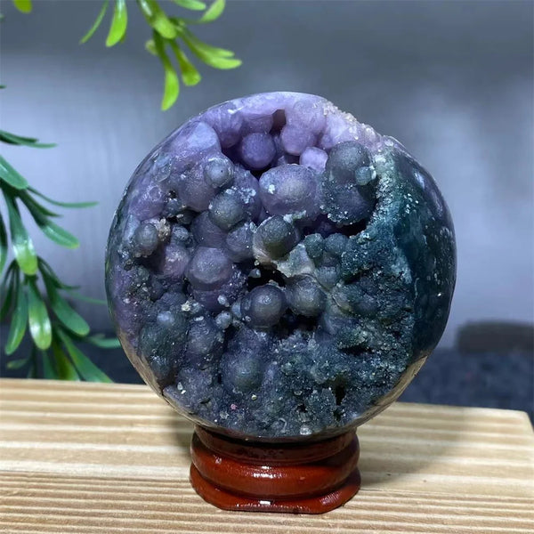 Purple Grape Agate Ball-ToShay.org