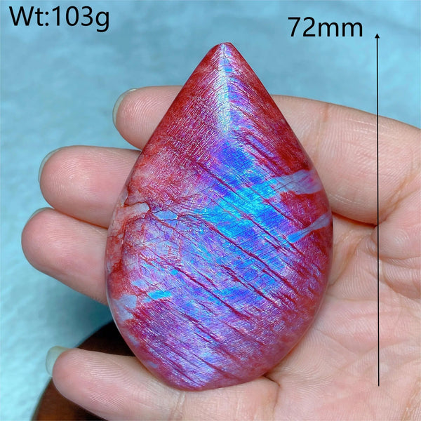 Red Fire Quartz Moonstone-ToShay.org