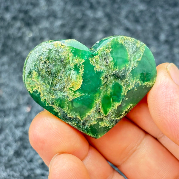 Green Emerald Stone Heart-ToShay.org