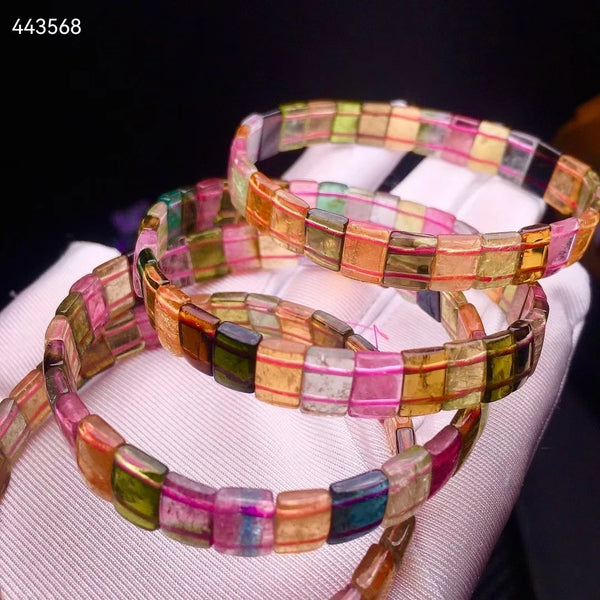 Yellow Red Tourmaline Bracelet-ToShay.org