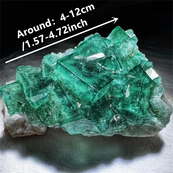 Green Fluorite Crystal Cluster-ToShay.org