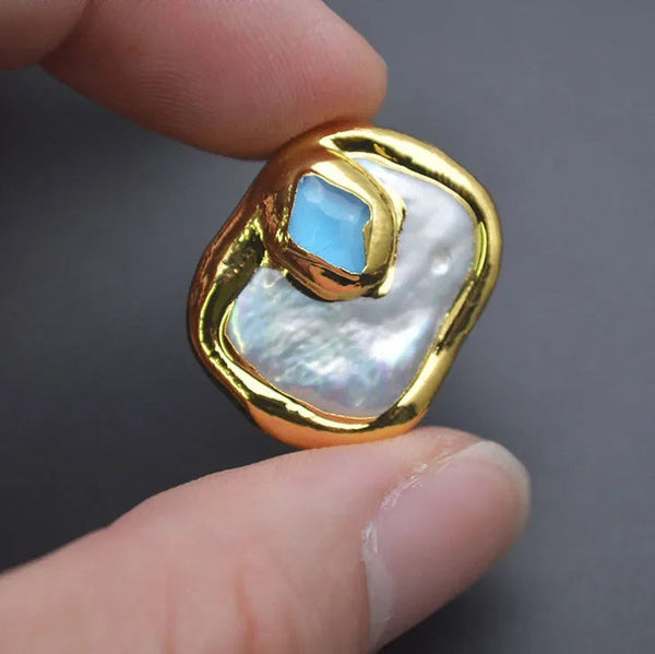 White Pearl Square Beads-ToShay.org