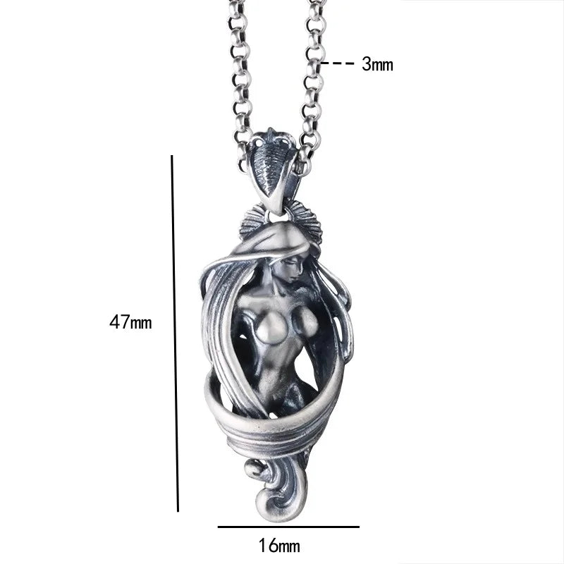 Silver Woman Pendant-ToShay.org