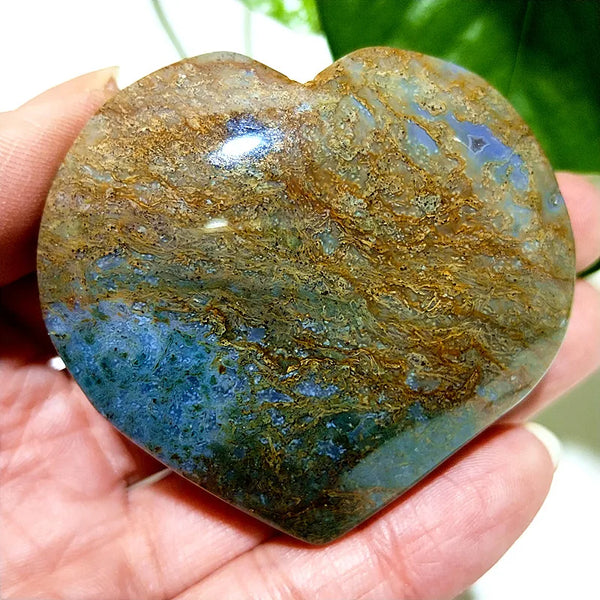 Green Moss Agate Heart-ToShay.org
