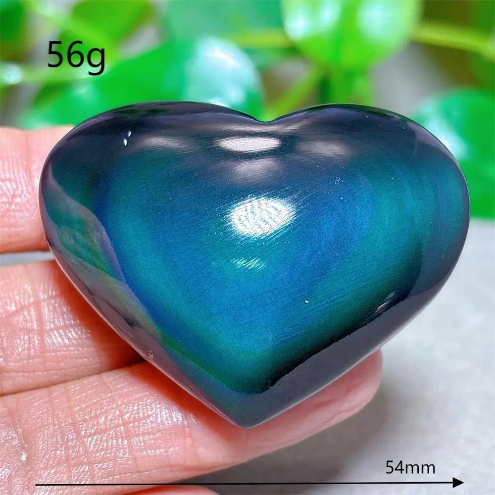 Rainbow Obsidian Heart-ToShay.org