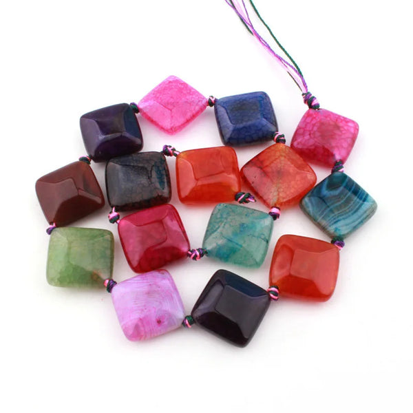 Mixed Cracked Agate Beads-ToShay.org