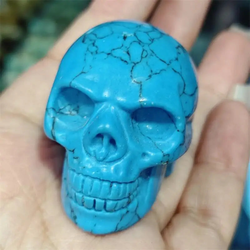 Blue Howlite Skull-ToShay.org