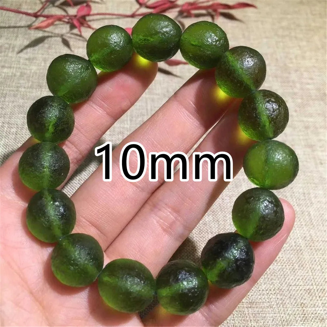 Green Meteorite Moldavite Bracelet-ToShay.org