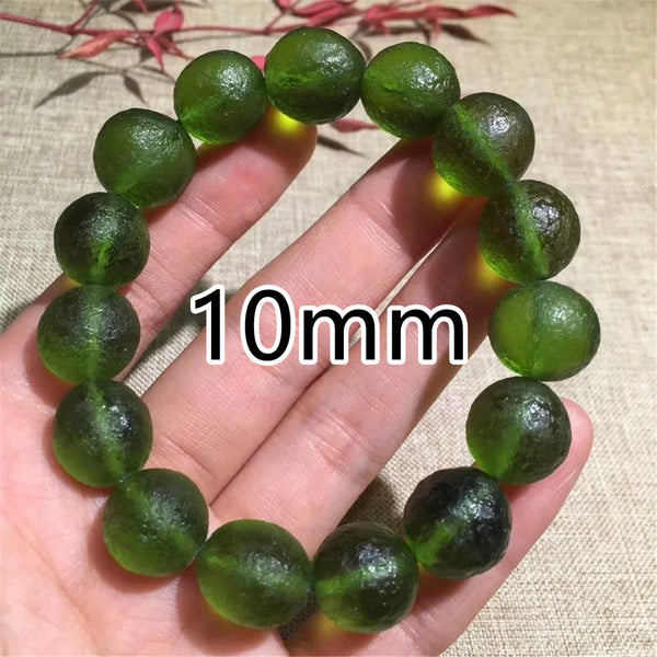 Green Meteorite Moldavite Bracelet-ToShay.org