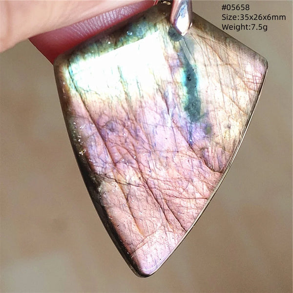 Blue Purple Labradorite Pendant-ToShay.org