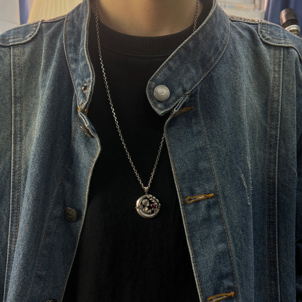 Silver Moon Angel Pendant-ToShay.org