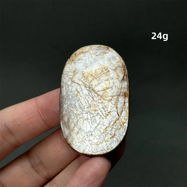 Purple Lepidolite Palm Stone-ToShay.org