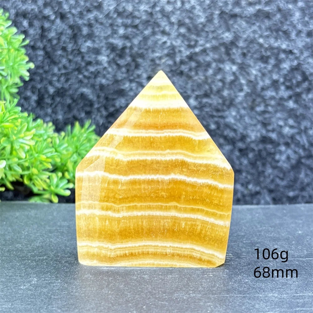Yellow Striped Crystal Tower-ToShay.org
