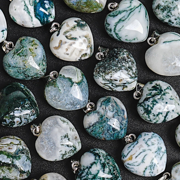 Green White Striped Jade Hearts-ToShay.org