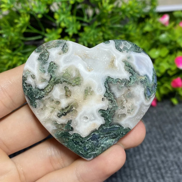 Green Moss Agate Heart-ToShay.org