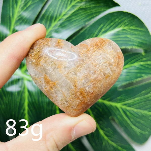 Yellow Garden Ghost Quartz Heart-ToShay.org