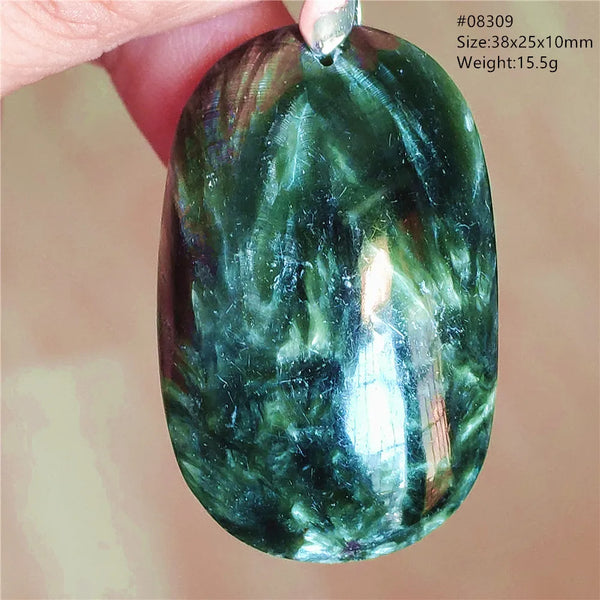 Green Seraphinite Pendant-ToShay.org