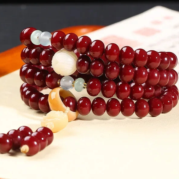 Red Bodhi Buddha Beads-ToShay.org