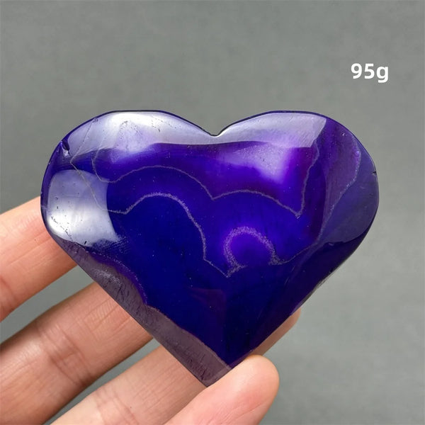Purple Agate Heart-ToShay.org