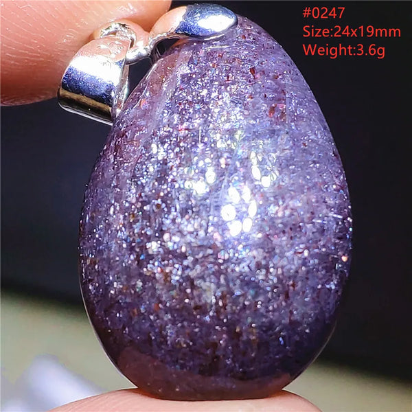 Blue Blood Red Lolite Pendant-ToShay.org