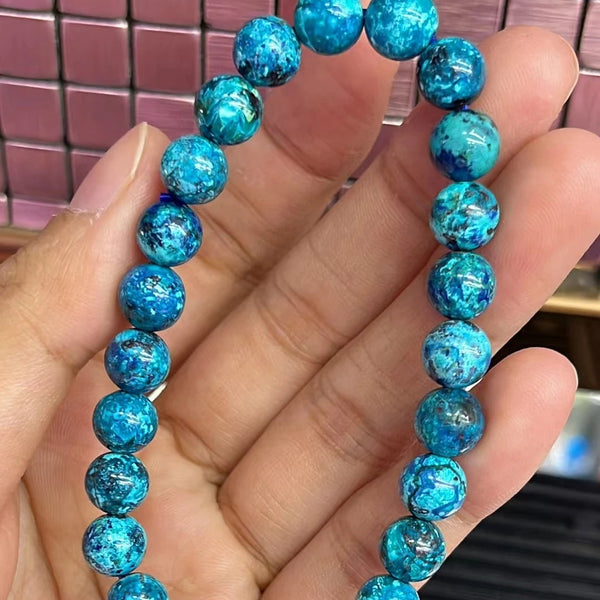 Blue Malachite Azurite Bracelet-ToShay.org