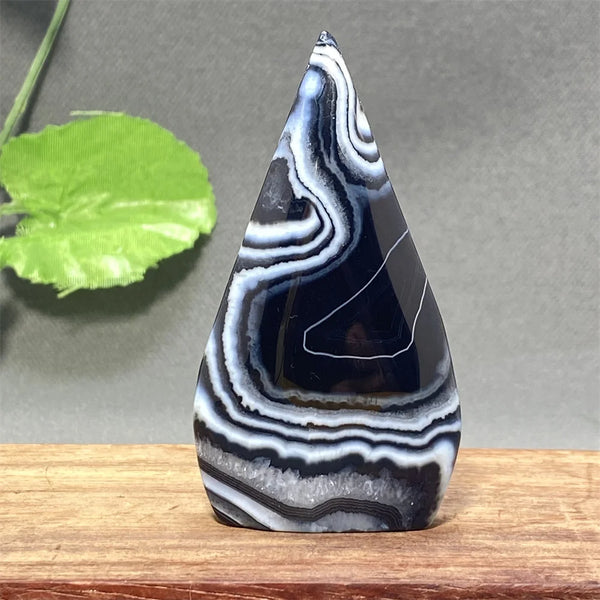 Black Striped Agate Flame-ToShay.org