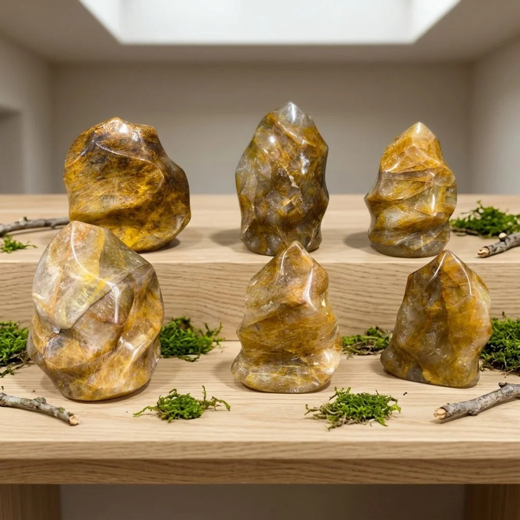 Yellow Fire Quartz Torch-ToShay.org