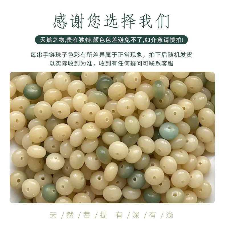 White Bodhi Abacus Beads-ToShay.org