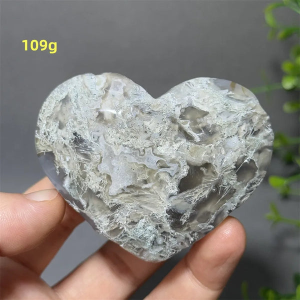 Green Moss Agate Heart-ToShay.org