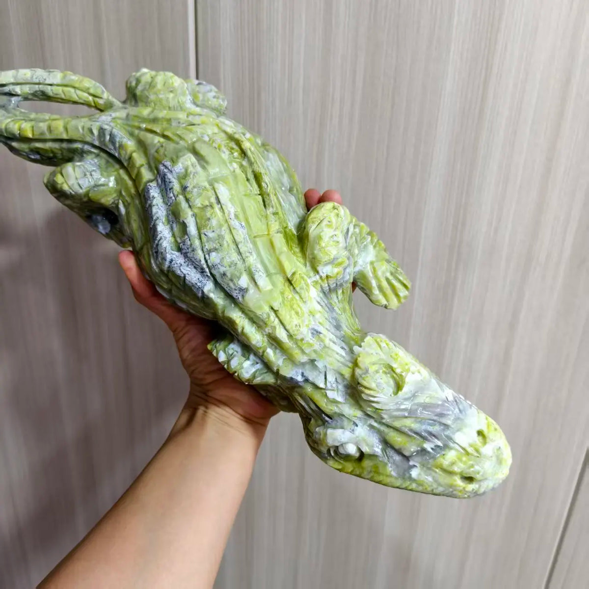 Green Crystal Ore Crocodile-ToShay.org
