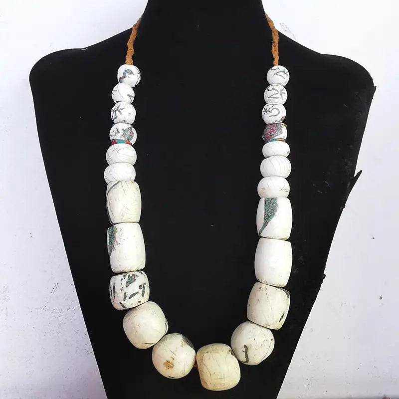 White Conch Shell Beads-ToShay.org