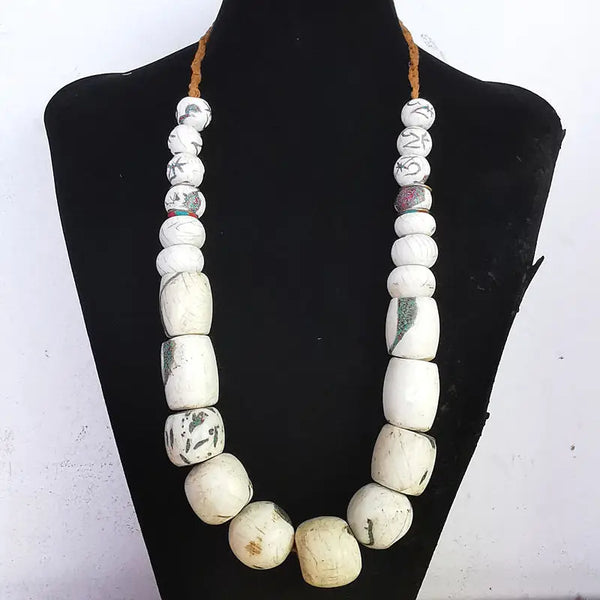 White Conch Shell Beads-ToShay.org