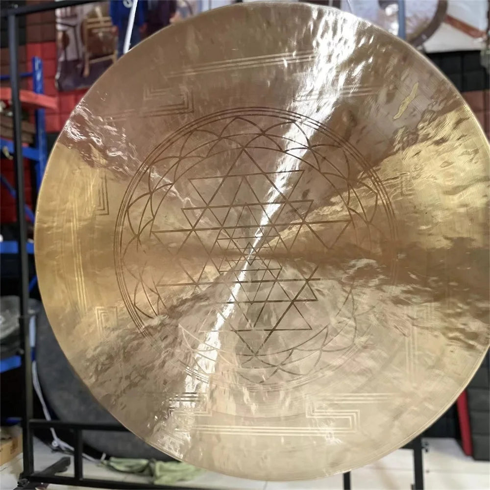 Bronze Sri Yantra Gong-ToShay.org
