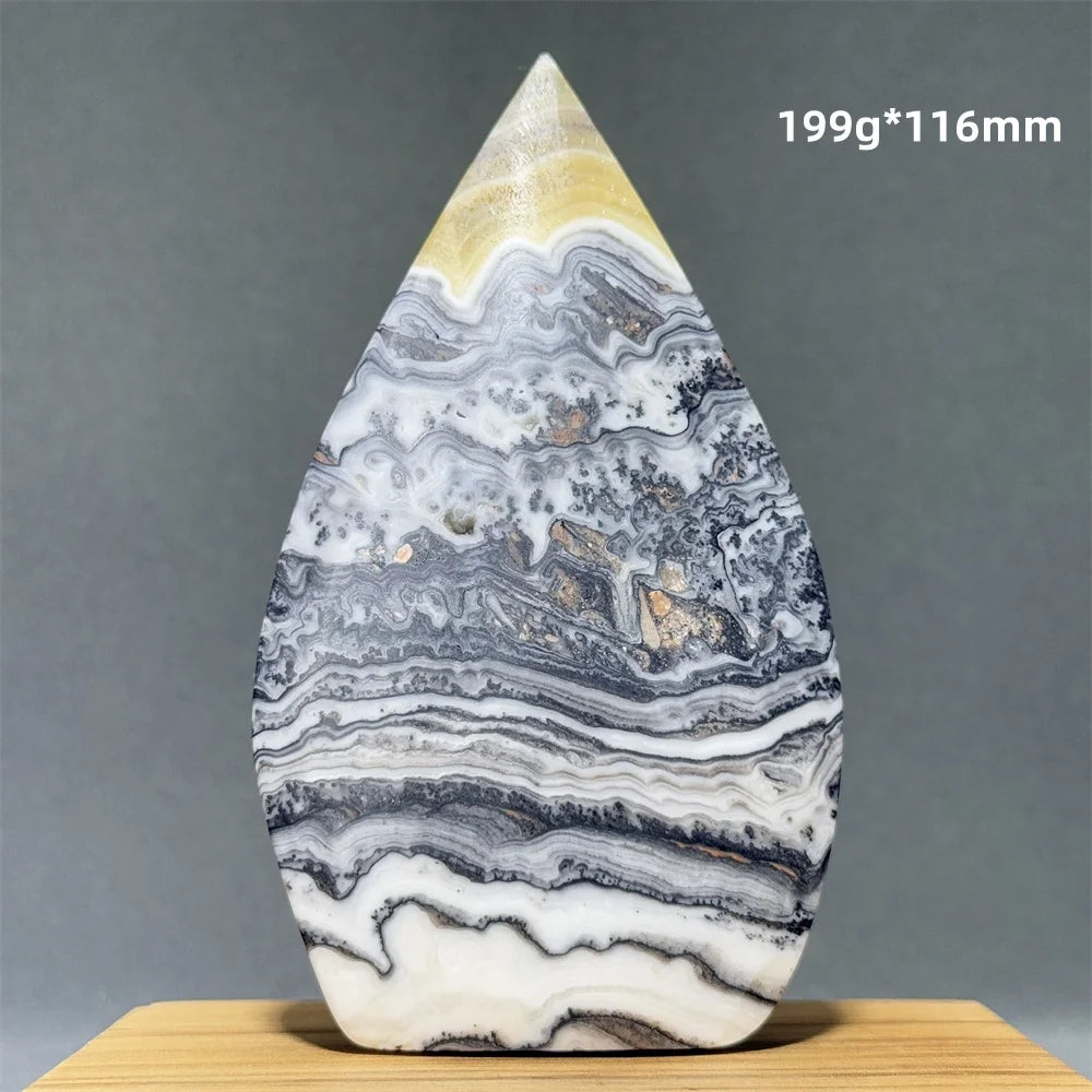 Grey Striped Agate Torch-ToShay.org