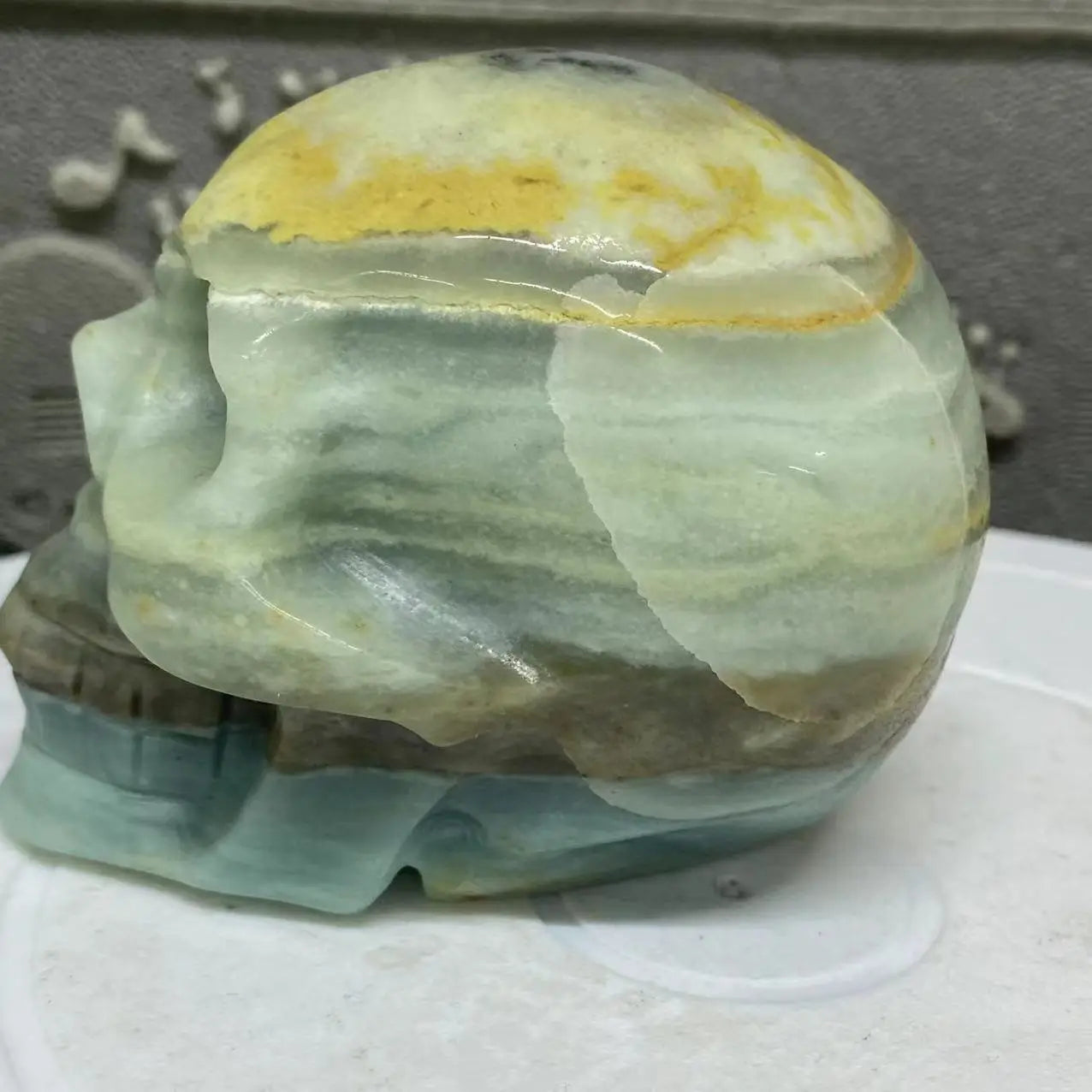 Blue Amazon Crystal Skull-ToShay.org